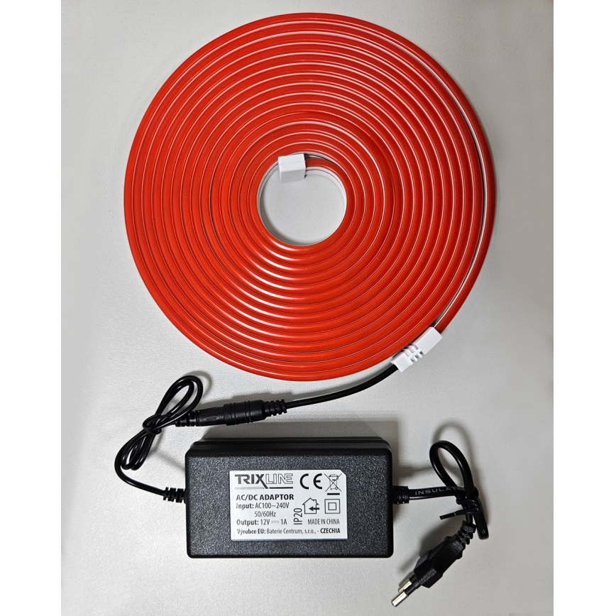 LED Fleksibilna traka NEON LED/10W/230V 5 m IP65 crveno