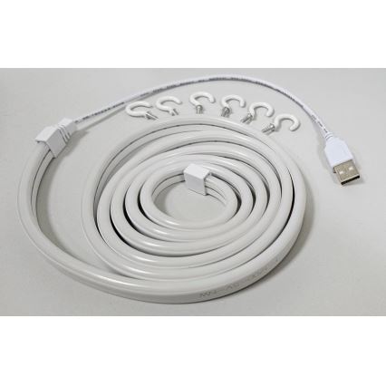 LED Fleksibilna traka NEON LED/5V USB 1,8 m bela