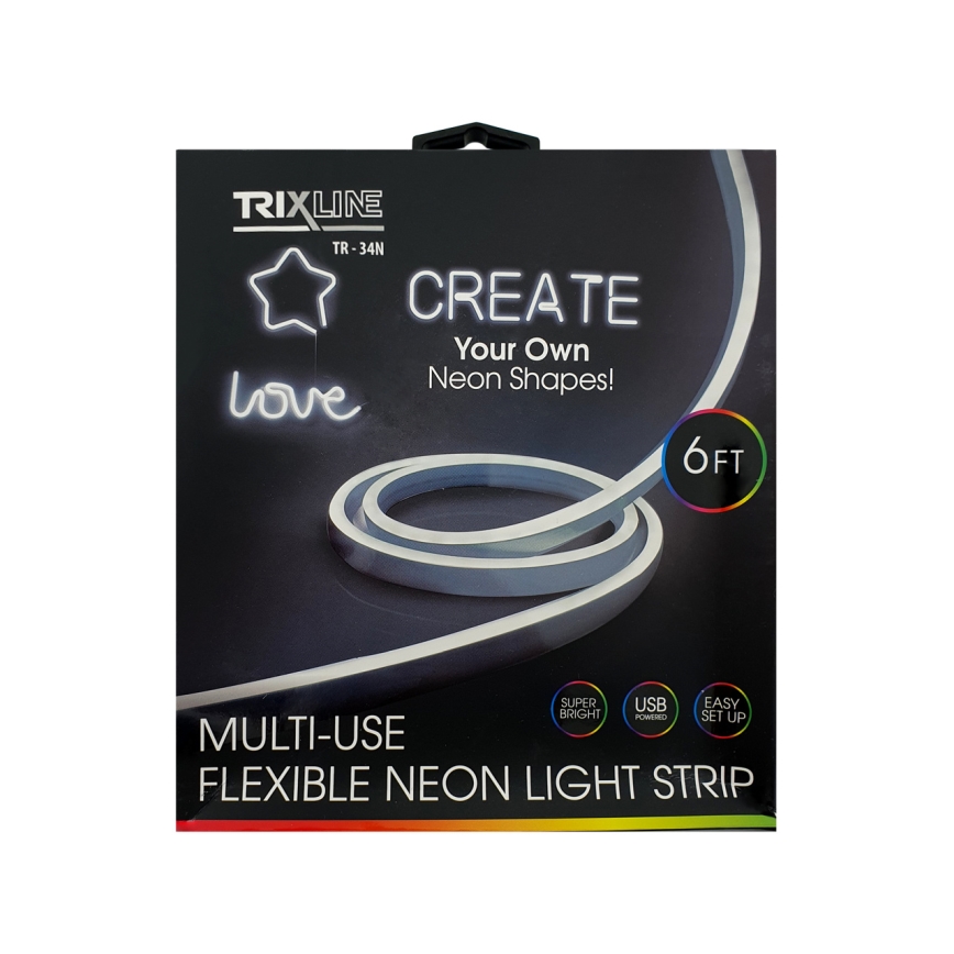 LED Fleksibilna traka NEON LED/5V USB 1,8 m bela