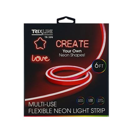 LED Fleksibilna traka NEON LED/5V USB 1,8 m crveno