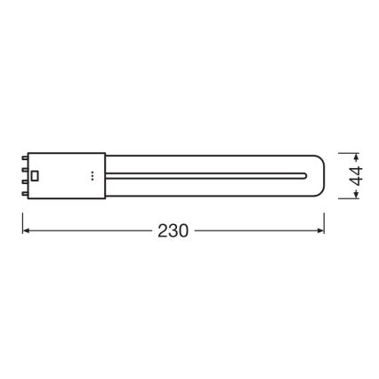 LED Fluorescentna cev 2G11/8W/230V 3000K - Osram