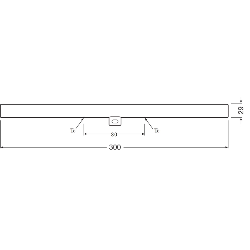 LED Fluorescentna cev S14d/3,5W/230V 2700K 30 cm - Osram