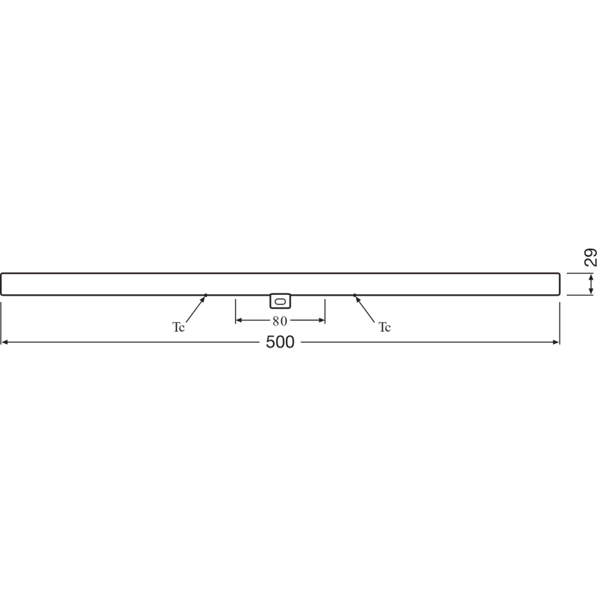 LED Fluorescentna cev S14d/6W/230V 2700K 50 cm - Osram