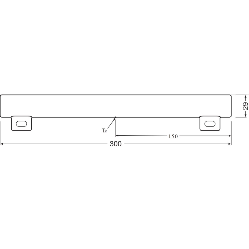 LED Fluorescentna cev S14s/3,5W/230V 2700K 30 cm - Osram