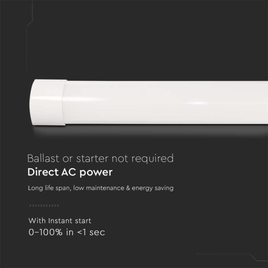 LED Fluorescentna lampa LED/50W/230V 4000K 150 cm bela