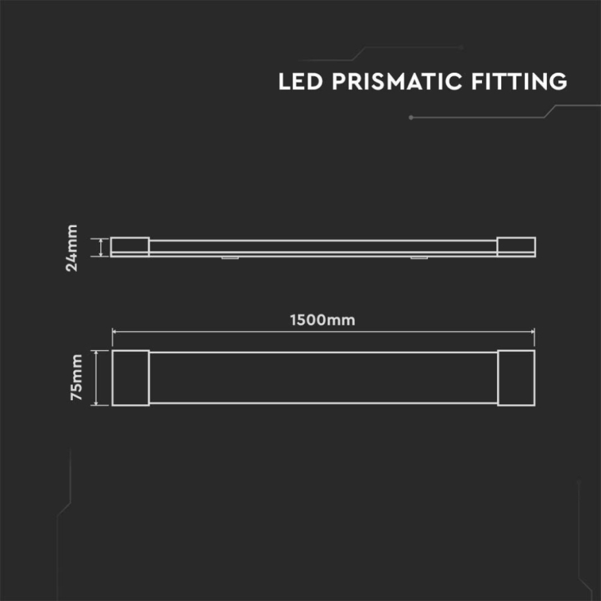 LED Fluorescentna lampa LED/50W/230V 6500K 150 cm bela