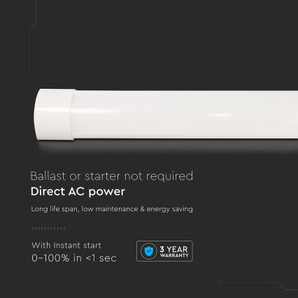 LED fluorescentna svetiljka LED/20W/230V 4000K 60 cm bela