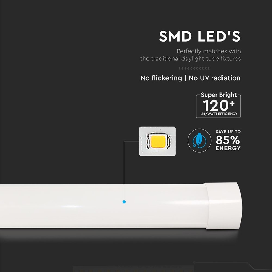 LED fluorescentno svetlo LED/10W/230V 4000K 30 cm belo