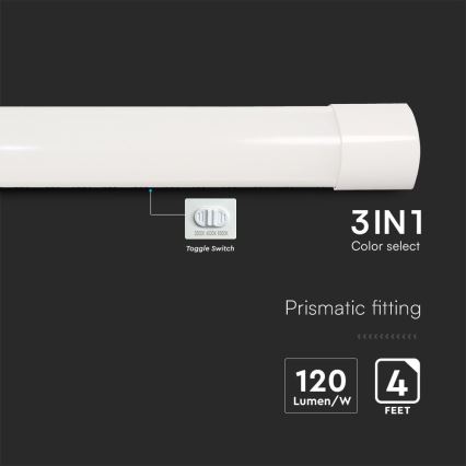 LED Fluorescentno svetlo LED/40W/230V 3000/4000/6500K 116 cm