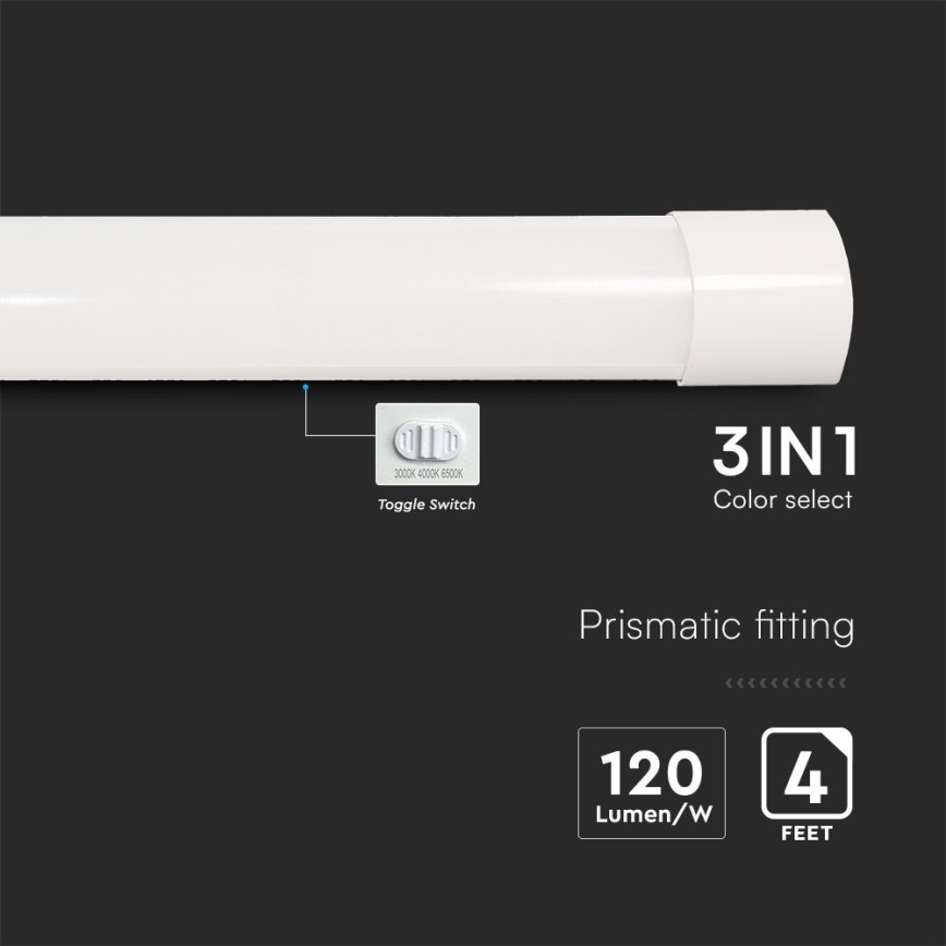 LED Fluorescentno svetlo LED/40W/230V 3000/4000/6500K 116 cm