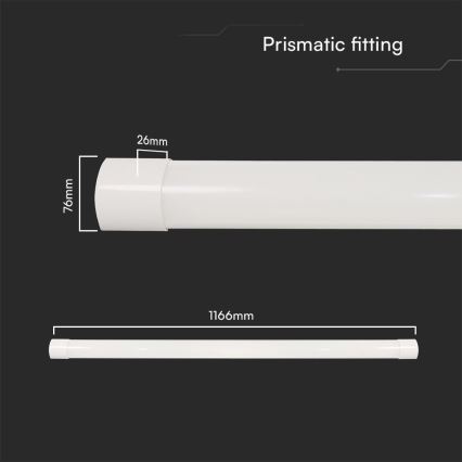 LED Fluorescentno svetlo LED/40W/230V 3000/4000/6500K 116 cm