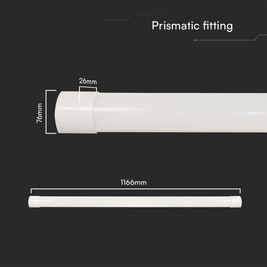 LED Fluorescentno svetlo LED/40W/230V 3000/4000/6500K 116 cm