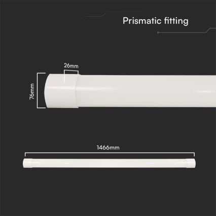 LED Fluorescentno svetlo LED/50W/230V 3000/4000/6500K 146 cm