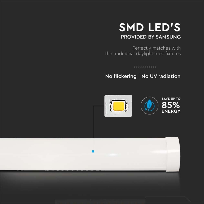 LED Fluorescentno svetlo SAMSUNG CHIP LED/40W/230V 6500K 120 cm