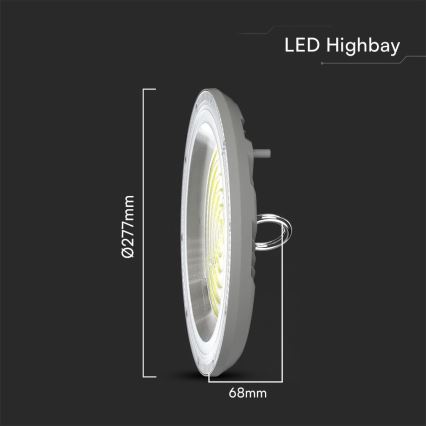 LED Industrijska lampa High Bay LED/150W/230V 3000/4000/6500K IP65 ø 27,7 cm