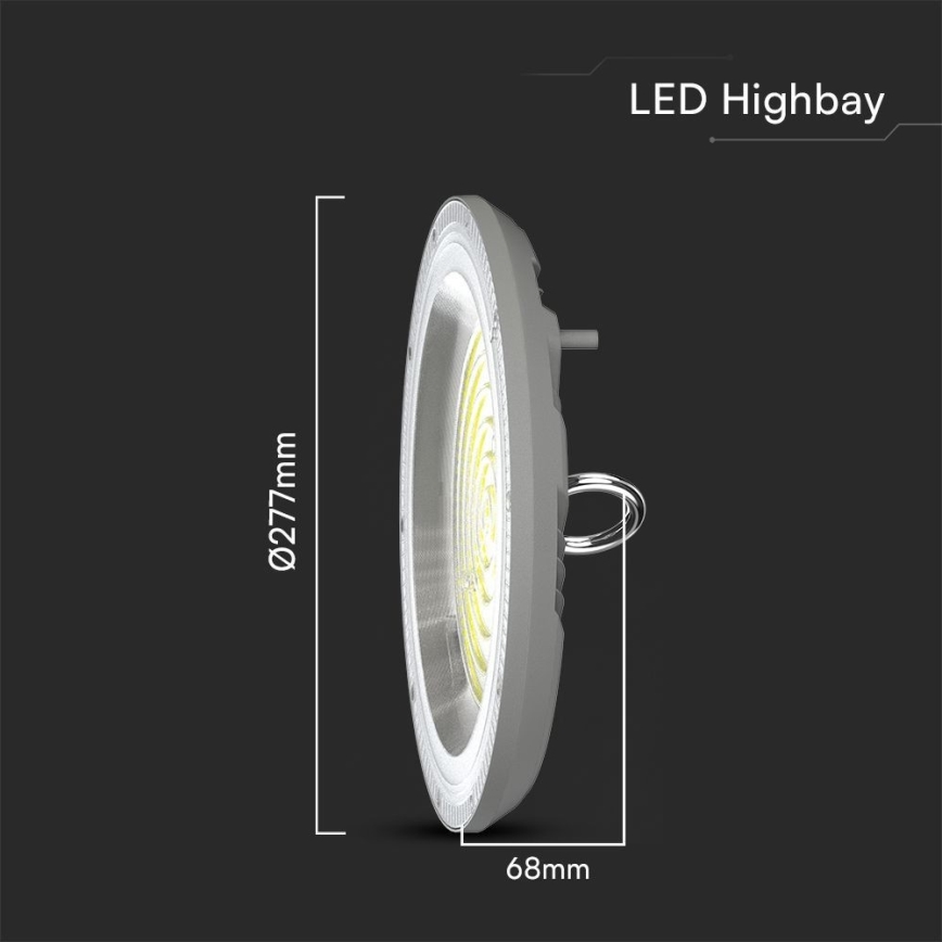 LED Industrijska lampa High Bay LED/150W/230V 3000/4000/6500K IP65 ø 27,7 cm