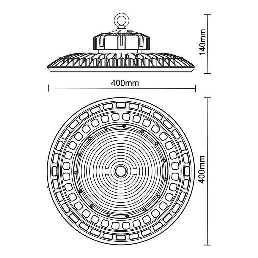 LED Industrijska lampa UFO HIGHBAY LED/200W/230V 5000K IP65