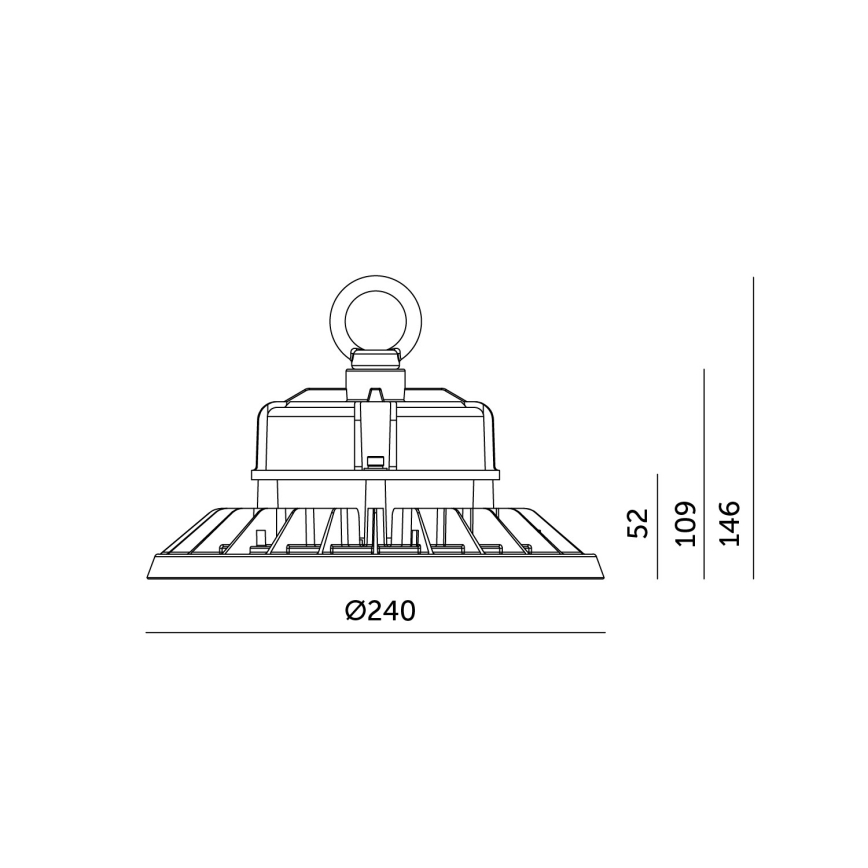 LED Industrijska plafonjera RIO PRO HIGHBAY LED/100W/230V 4000K IP65