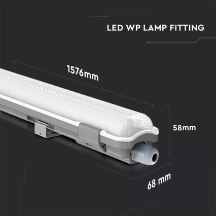 LED industrijsko fluorescentno svetlo LED/22W/230V 6400K 150cm IP65