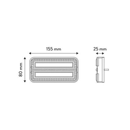 LED Kombinovano svetlo LED/12-24V IP65