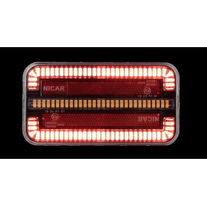 LED Kombinovano svetlo sa signalom za dinamički pokazivač pravca LED/12-24V IP65