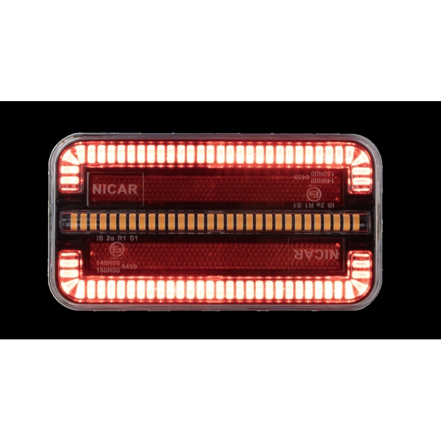 LED Kombinovano svetlo sa signalom za dinamički pokazivač pravca LED/12-24V IP65
