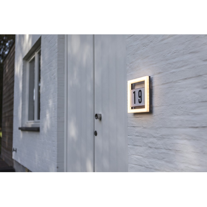 LED kućni broj ALICE LED/13W/230V IP44 3000K antracit