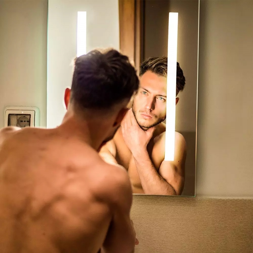 LED kupatilsko grejano ogledalo sa pozadinskim LED osvetljenjem LED/17W/230V IP44