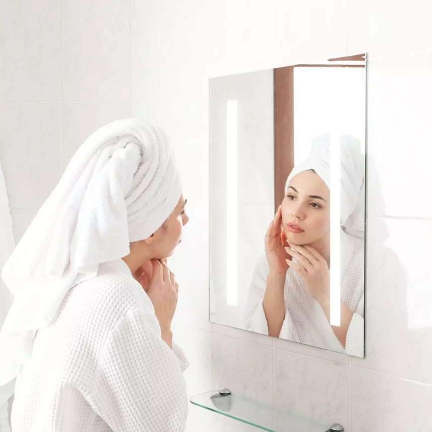 LED kupatilsko grejano ogledalo sa pozadinskim LED osvetljenjem LED/17W/230V IP44