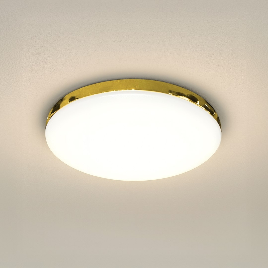 LED kupatilsko plafonsko svetlo MAYA LED/15W/230V, prečnika 33 cm, IP44, zlatno