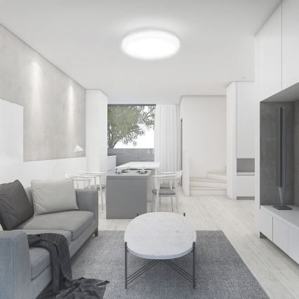 LED kupatilsko plafonsko svetlo sa senzorom LED/18W/230V 4000K IP44 prečnika 22,5 cm belo