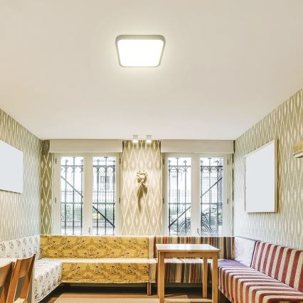 LED kupatilsko plafonsko svetlo sa senzorom SAMSUNG CHIP LED/36W/230V IP44 4000K 42x42 cm crno + daljinski upravljač