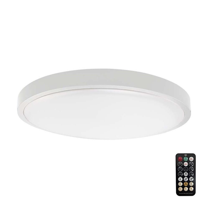 LED kupatilsko plafonsko svetlo sa senzorom SAMSUNG čip LED/18W/230V IP44 6500K prečnik 29 cm belo + daljinski upravljač
