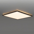 LED kupatilsko svetlo sa senzorom pokreta i sumraka NIVERA LED/12W/230V IP54 3000/4000/6000K 22,5x22,5 cm crna + daljinski upravljač