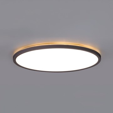 LED kupatilsko svetlo sa senzorom pokreta i sumraka NIVERA LED/18W/230V IP54 3000/4000/6000K prečnika 30 cm crno + daljinski upravljač