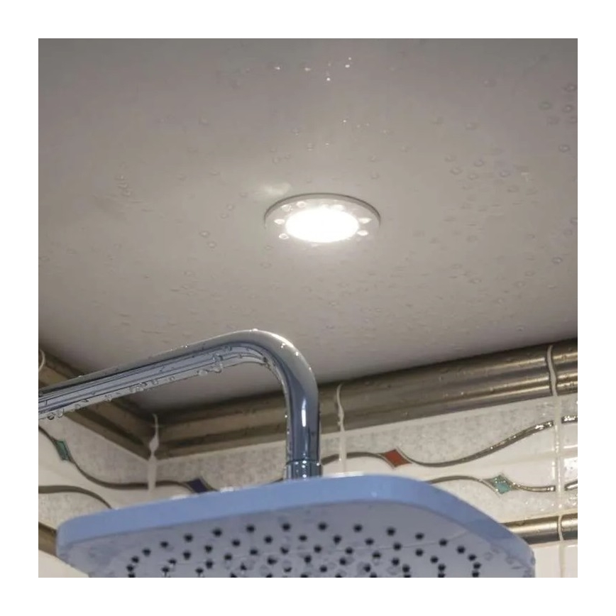 LED kupatilsko ugradno svetlo LORI LED/4,5W/230V IP65 2700/4000K prečnik 8,5 cm belo