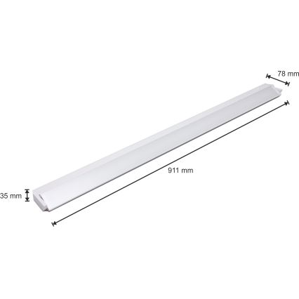 LED Lampa ispod ormarića LED/15W/230V bela