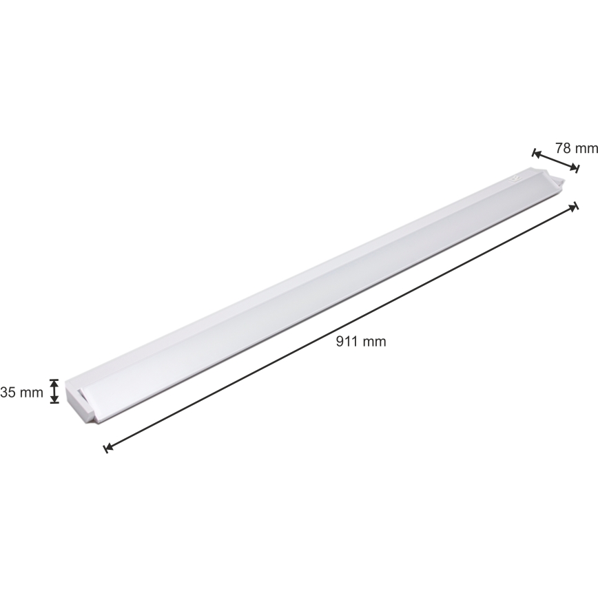 LED Lampa ispod ormarića LED/15W/230V bela