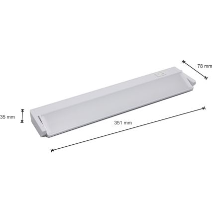 LED Lampa ispod ormarića LED/5W/230V bela