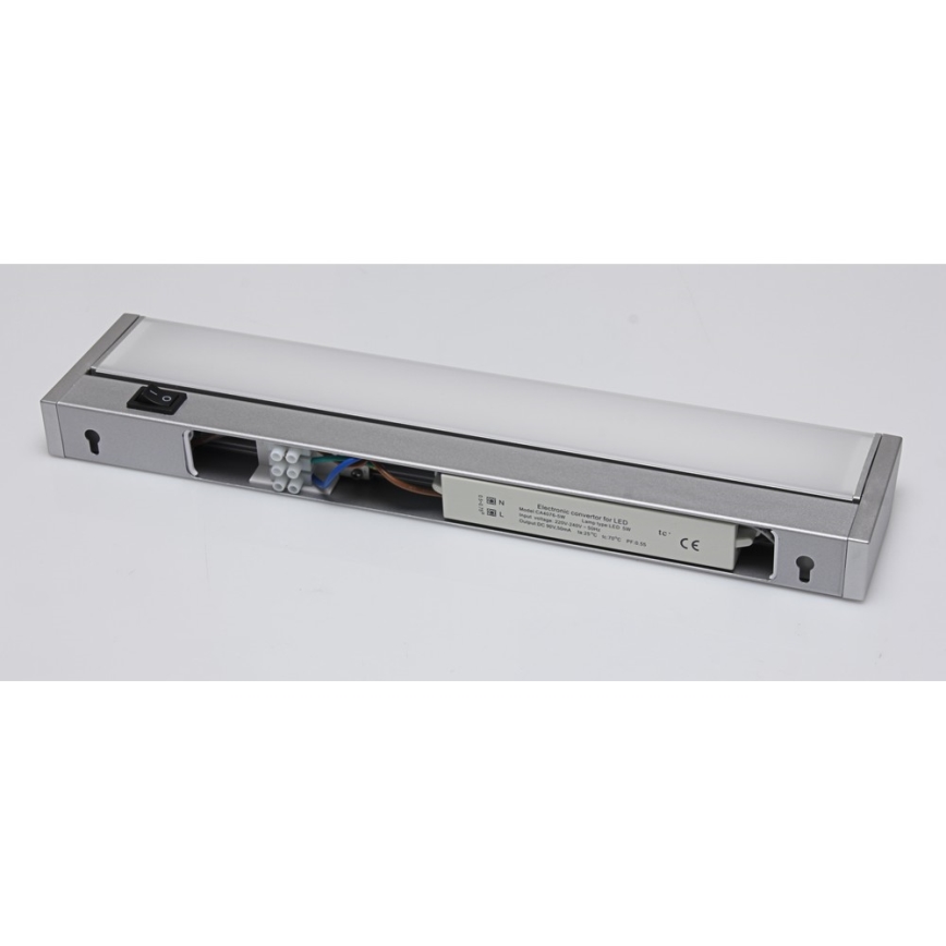 LED Lampa ispod ormarića LED/5W/230V srebrno