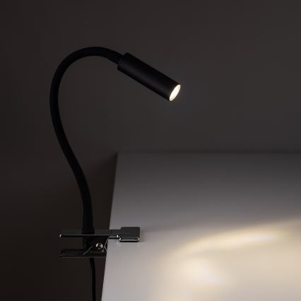 LED Lampa sa štipaljkom LAGOS 1xG9/3W/230V 4000K crno