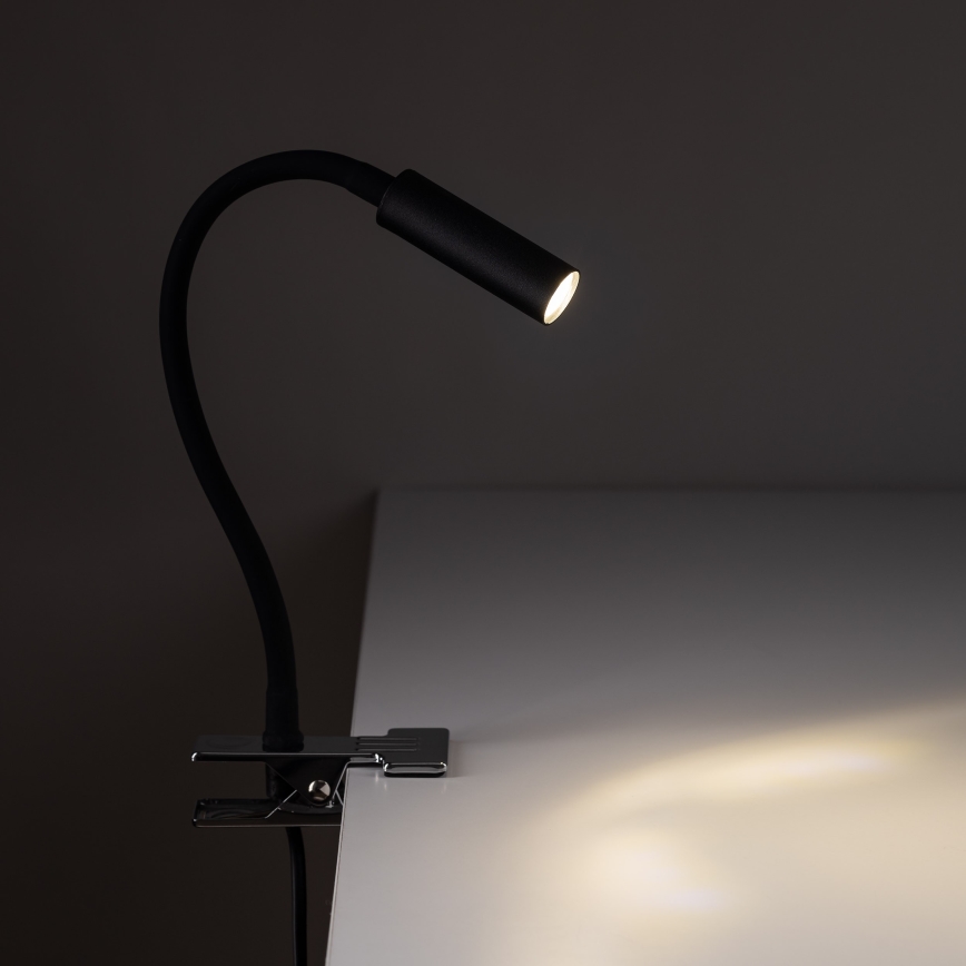 LED Lampa sa štipaljkom LAGOS 1xG9/3W/230V 4000K crno