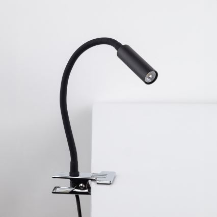 LED Lampa sa štipaljkom LAGOS 1xG9/3W/230V 4000K crno
