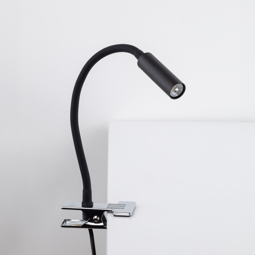 LED Lampa sa štipaljkom LAGOS 1xG9/3W/230V 4000K crno