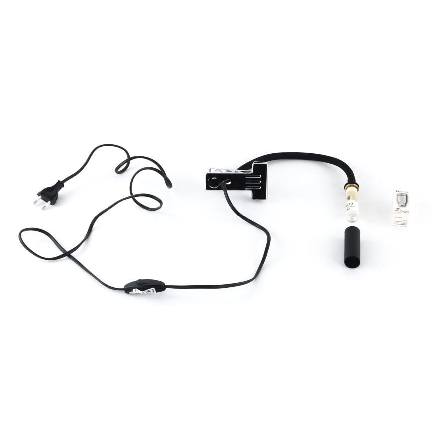 LED Lampa sa štipaljkom LAGOS 1xG9/3W/230V 4000K crno