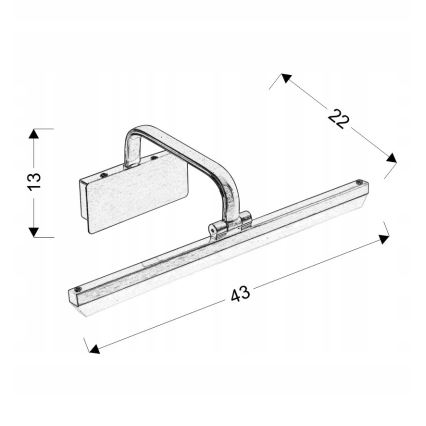LED Lampa za slike HANG LED/8W/230V