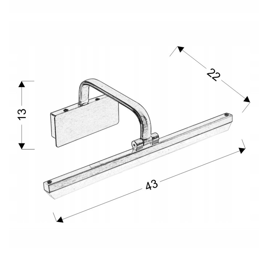 LED Lampa za slike HANG LED/8W/230V