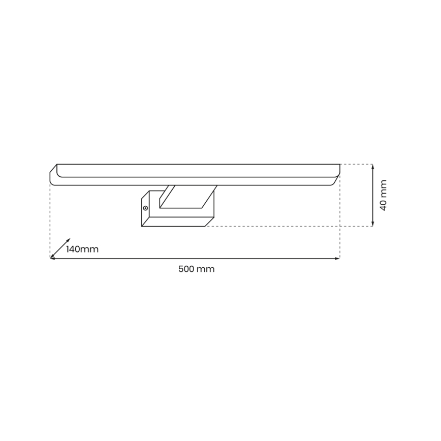 LED Lampa za slike PINTO LED/12W/230V sjajni krom