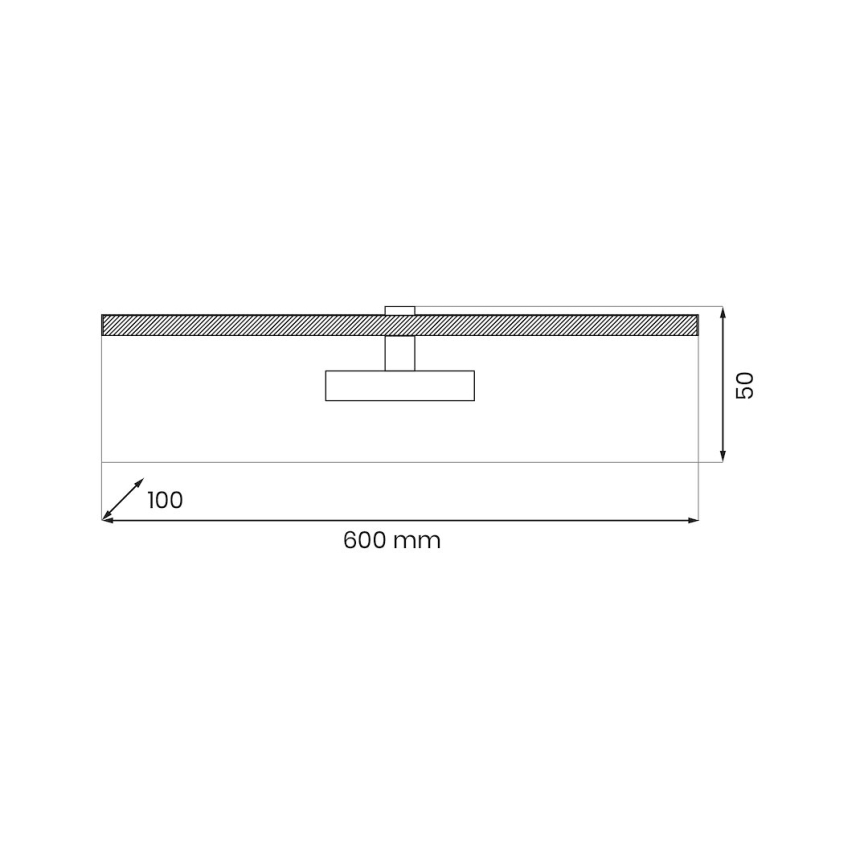 LED Lampa za slike PRADO LED/11W/230V sjajni krom