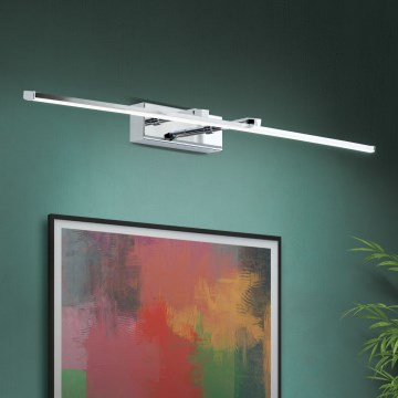 LED Lampa za slike PUBLIO LED/15W/230V 75 cm sjajni krom